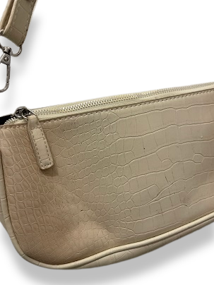 Rachels Closet Vintage y2k Womens small envelope crossbody shoulder leather cream handbag