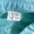 Vintage men 90's  green hawaiin graphics beach short sleeve shirt in L|L31 W20|SKU 6450