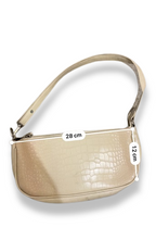 Rachels Closet Vintage y2k Womens small envelope crossbody shoulder leather cream handbag