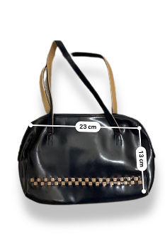 Rachels Closet Vintage y2k Joanna Hall authentic leather black travel bag