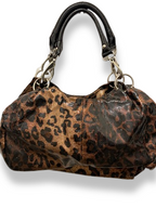 Rachels Closet Vintage y2k Leopard spotted leather handbag