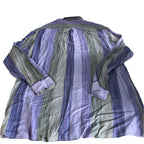 Vintage men Studio Leonardo multi stripe long sleeve shirt in L|L33 W22|SKU 6454