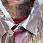 Vintage men hawaiin multi patterned short sleeve shirt in L|L32 W21|SKU 6456