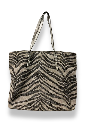 Rachels Closet Vintage y2k Zebra print leather shopper tote bag