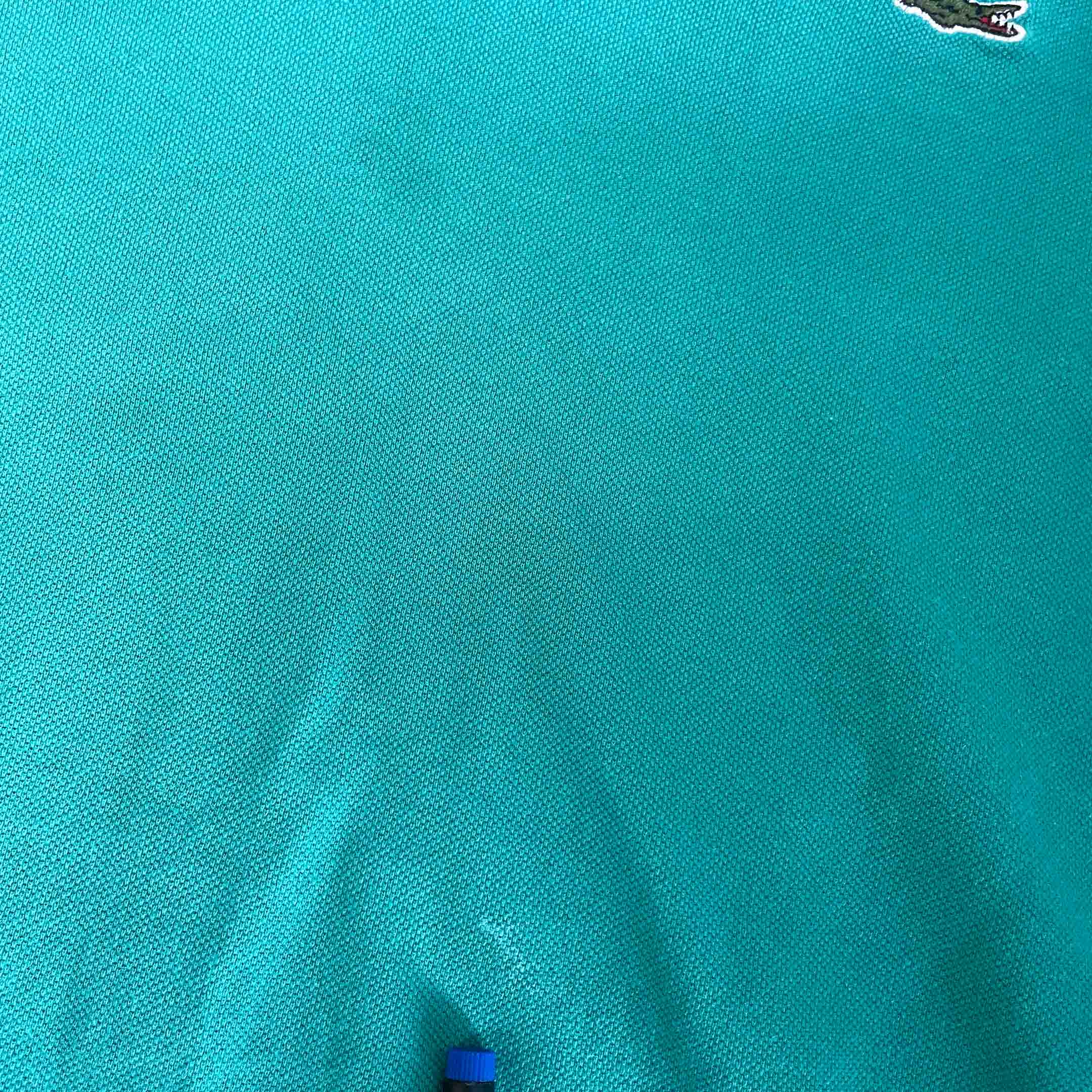 Vintage men green Lacoste Chemise made in France oversize polo shirt in XL|L28 W21|SKU 6459