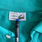 Vintage men green Lacoste Chemise made in France oversize polo shirt in XL|L28 W21|SKU 6459