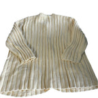 Vintage women cream Christopher & Banks button down double pocket cotton knitted jumper L|L23 W17|SKU 6460