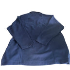 Vintage men South lodge Navy blue slim fit collar full zip wool jacket in S/M|L30 W21|SKU 6462