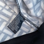 Vintage women Perceptions black & white geometric cropped full zip jacket size 12|L18 W14|SKU 6465