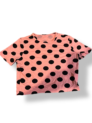 Rubynee Vintage y2k Spotty Dotty Short Sleeve Pink T-shirt