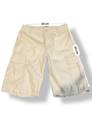 Rubynee VINTAGE Y2K GAP OUTDOOR HERITAGE CARGO SHORTS FOR MEN IN BEIGE