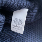 Vintage women Van Jaak navy high neck knitted jumper XL/L|L30 W20|SKU 6468