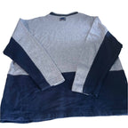 Vintage men Rodeo Speed Motion navy blue & grey colourblock sweatshirt in M|SKU 6470