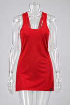 Vintage y2k red cotton vest