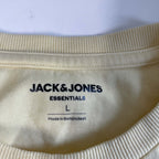 Vintage men Jack & Jones essentials yellow sweatshirt in L|L28 W22|SKU 6471