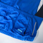 Vintage men blue Muooyfox 1/4 zip training jersey in S|L27 W19|SKU 6476