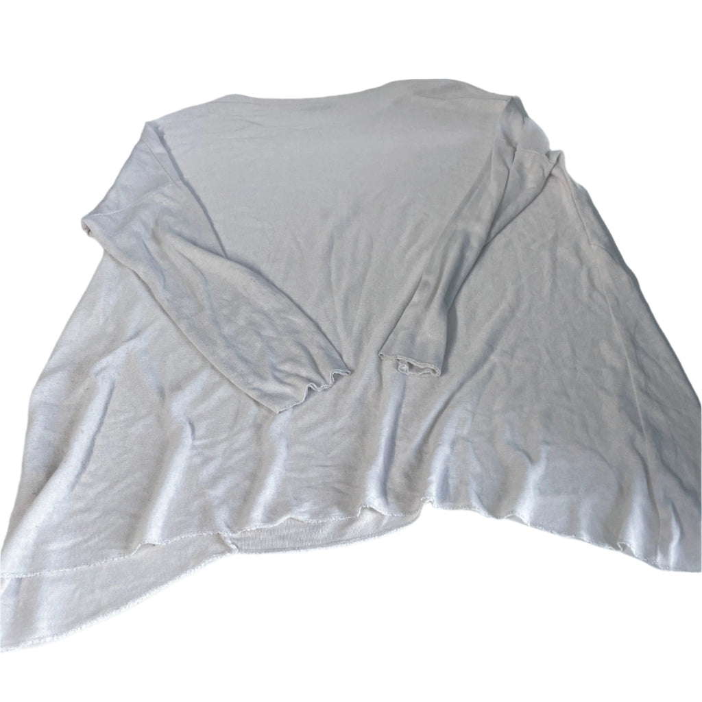 Vintage women made in Italy Just Beautiful & only floral print white soft tees in XL|L28 W24|SKU 6482