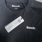 Vintage Kids 11-12yrs plain black Bench tees in S|L25 W16|SKU 6488