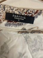 Rubynee Vintage y2k Parfois floral patterned white silk shirt