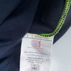 Mens Supertouch Gilean logo yellow & navy colourblock polo shirt in L|L29 W24|SKU 6490