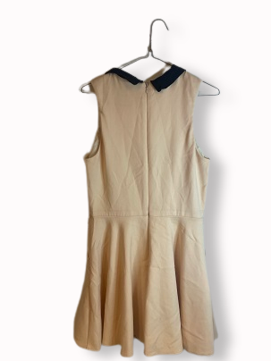 Rubynee Vintage y2k Topshop black butterfly neck cream dress