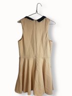 Rubynee Vintage y2k Topshop black butterfly neck cream dress
