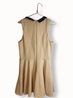 Rubynee Vintage y2k Topshop black butterfly neck cream dress