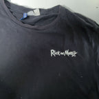 Vintage men Rick & Morty skull graphics black tees in L|L29 W19|SKU 6494