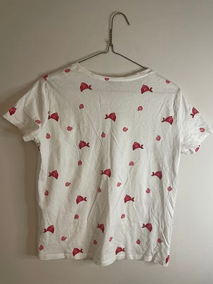 Rubynee Vintage y2k Pimkie white tshirts with small printed motifs