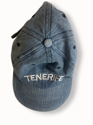 Rubynee Vintage y2k Tenerife washed denim blue retro baseball cap