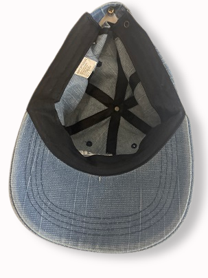 Rubynee Vintage y2k Tenerife washed denim blue retro baseball cap