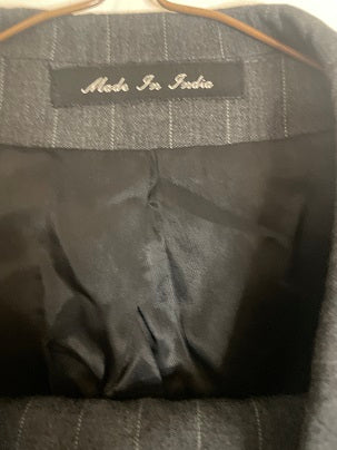 Rubynee Vintage y2k Vanheusen Mens grey pinstripe suit