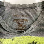 Vintage men Angelo Litrico beach graphics grey tees in M|L27 W22|SKU 6499