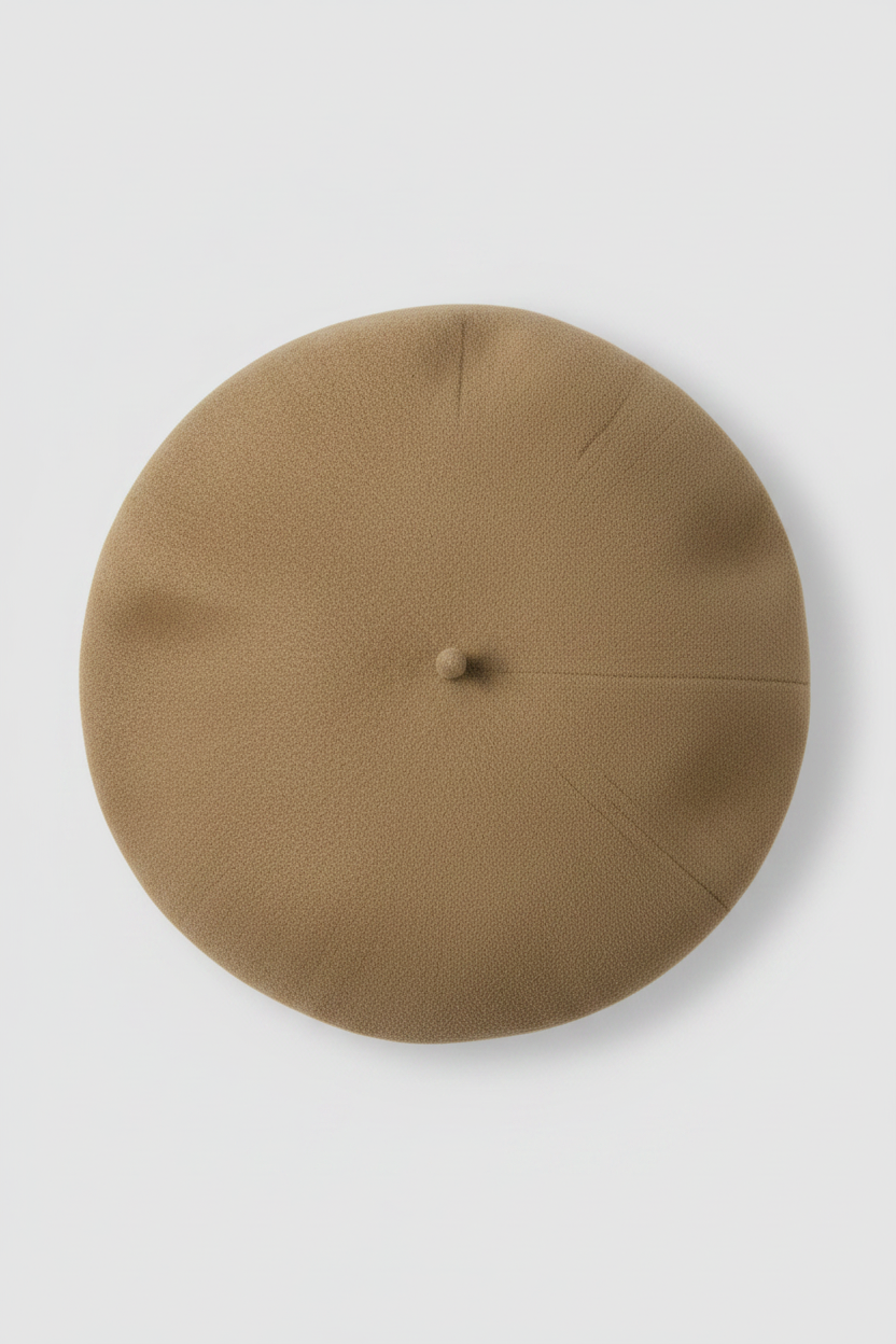 Vintage y2k Loevenich Wool beret in camel