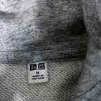 Vintage women Uniqlo grey full zip hoodie in M|L24 W19|SKU 6503