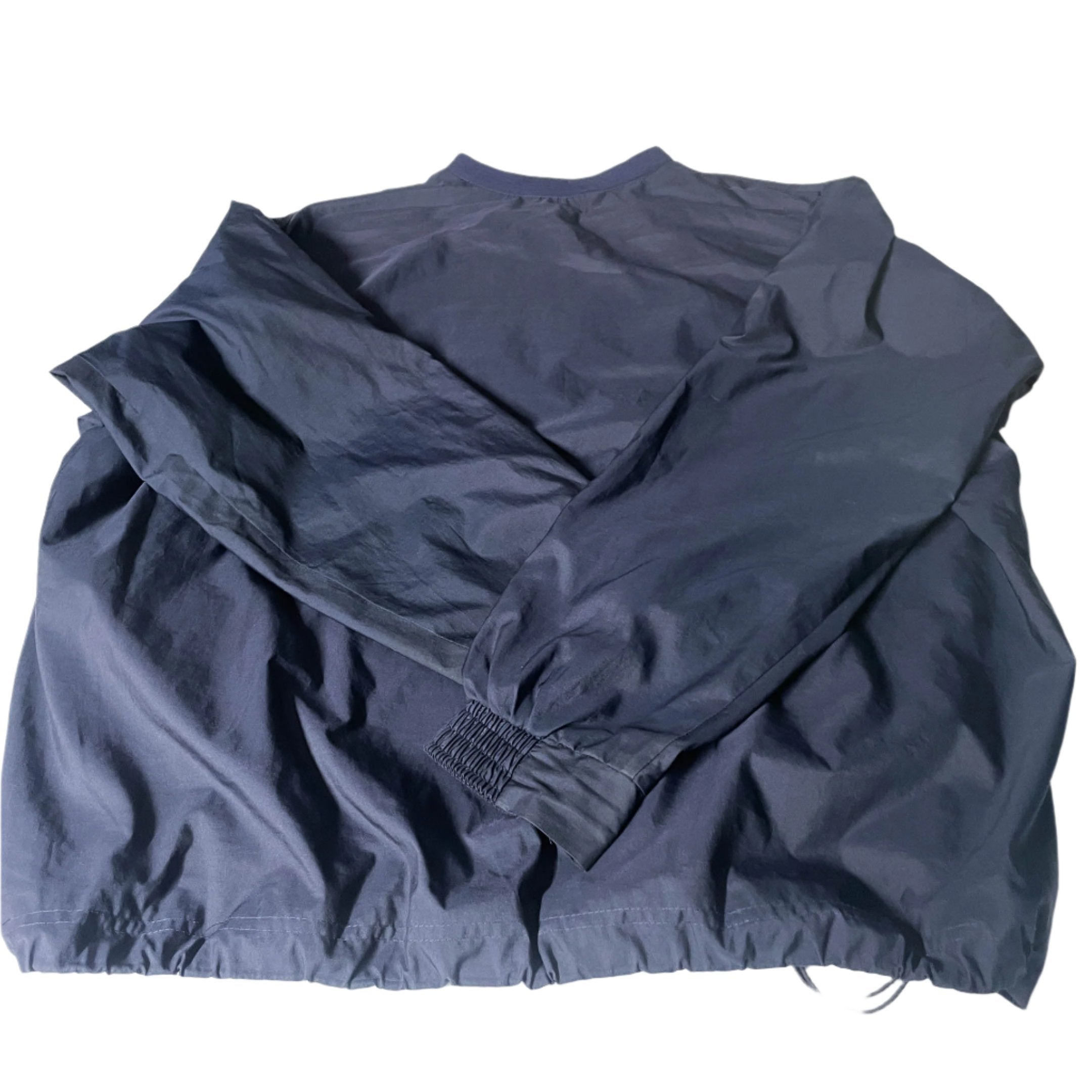 Vintage Sunderland of scotland men navy vneck nylon waterproof oversize sweatshirt in XXL|L31 W28|SKU 6504