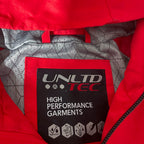 Vintage Kids 10yrs Next Unlimited Tec red waterproof full zip hooded rain coat|L26W18|SKU 6505