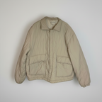 Rubynee Vintage y2k Lafudge store Puffer cream bomber jacket