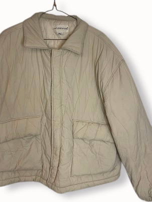 Rubynee Vintage y2k Lafudge store Puffer cream bomber jacket