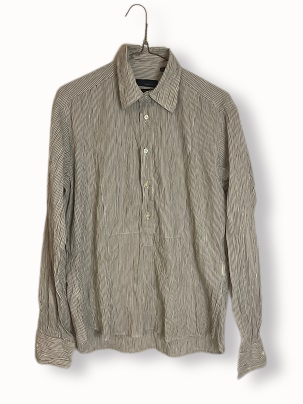 Rubynee Vintage y2k Zara man grey striped long sleeve shirts