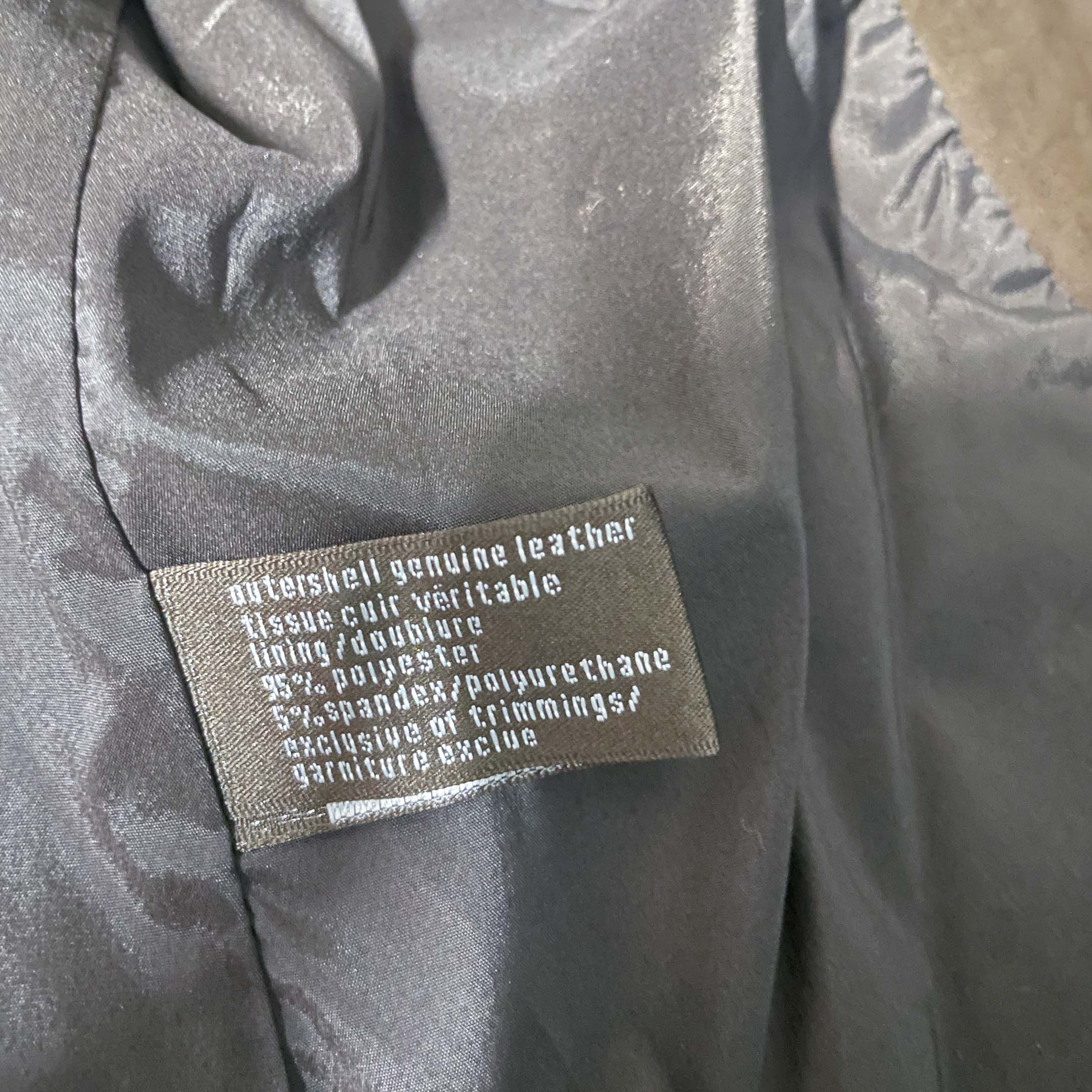 Vintage Y2K Danier brown genuine italian leather cropped biker jacket size 6/8|L24w15|SKU 6510