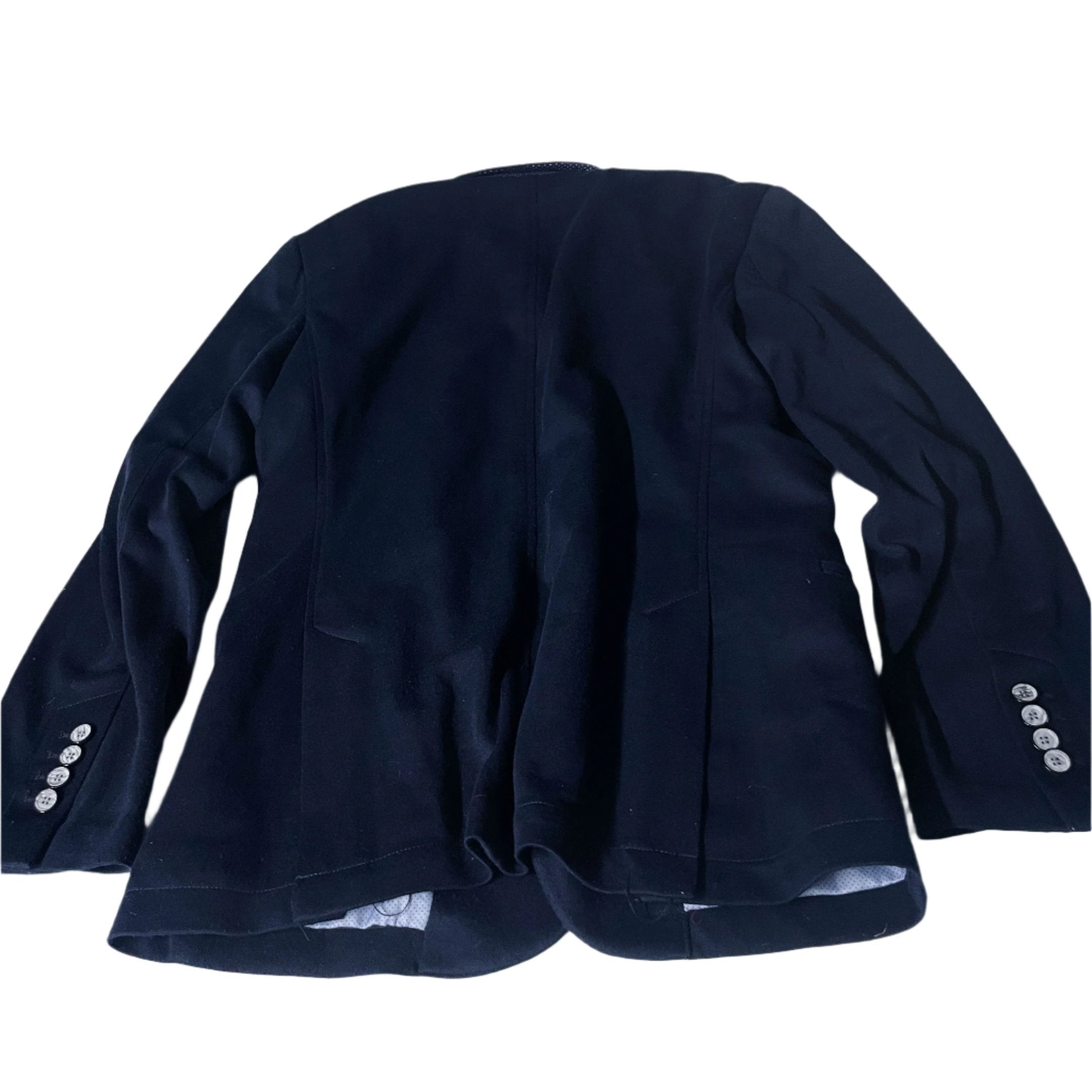 Vintage women navy single breasted two piece blazers UK14|L33 W20|SKU 6512