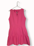 Rubynee Vintage y2k Fran Jane Short satin neon pink dress