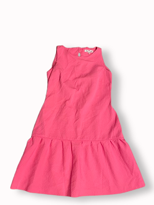 Rubynee Vintage y2k Fran Jane Short satin neon pink dress