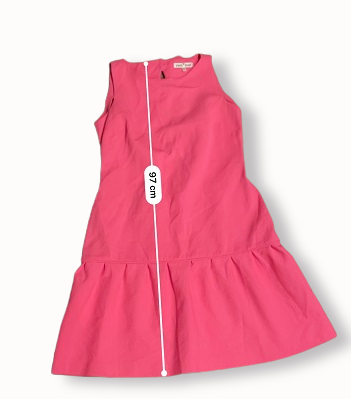 Rubynee Vintage y2k Fran Jane Short satin neon pink dress