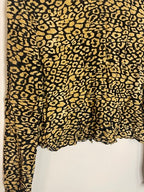 Rubynee Vintage y2k Zara Cheetah print top with black buttons