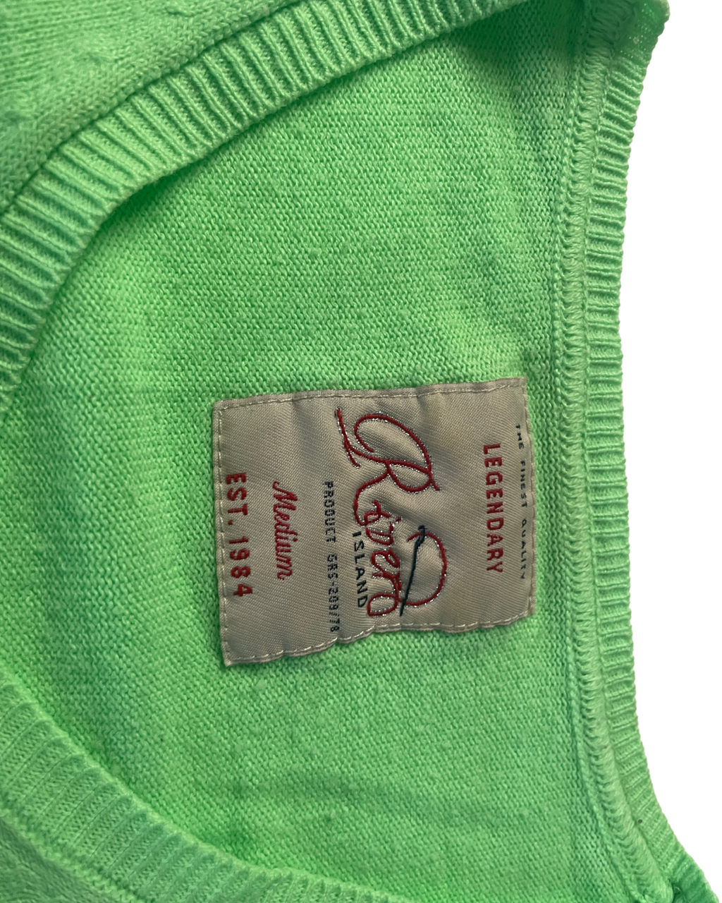 Vintage Green River Island Jumper|SKU 5007