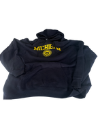 Vintage Champion Hoodie Reverse Weave Michigan Blue 2000's Men's Oversized XL L29 W 25|SKU 5009