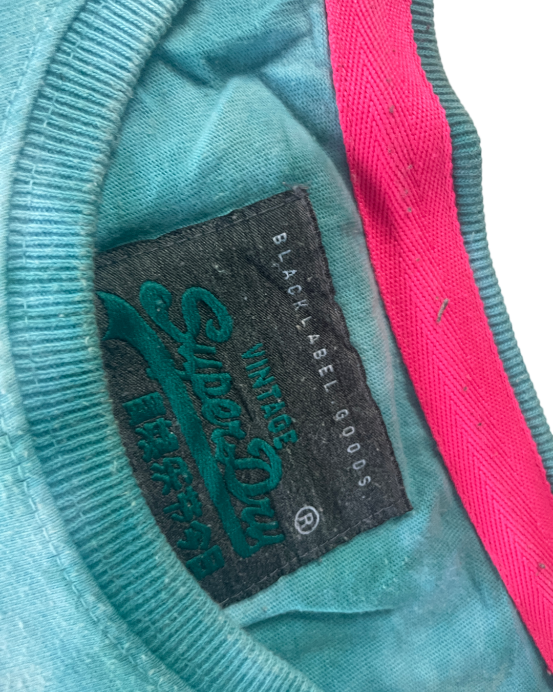 Vintage  Superdry Herren   green t Shirt in size xxl L 30 W 23 |SKU 5011