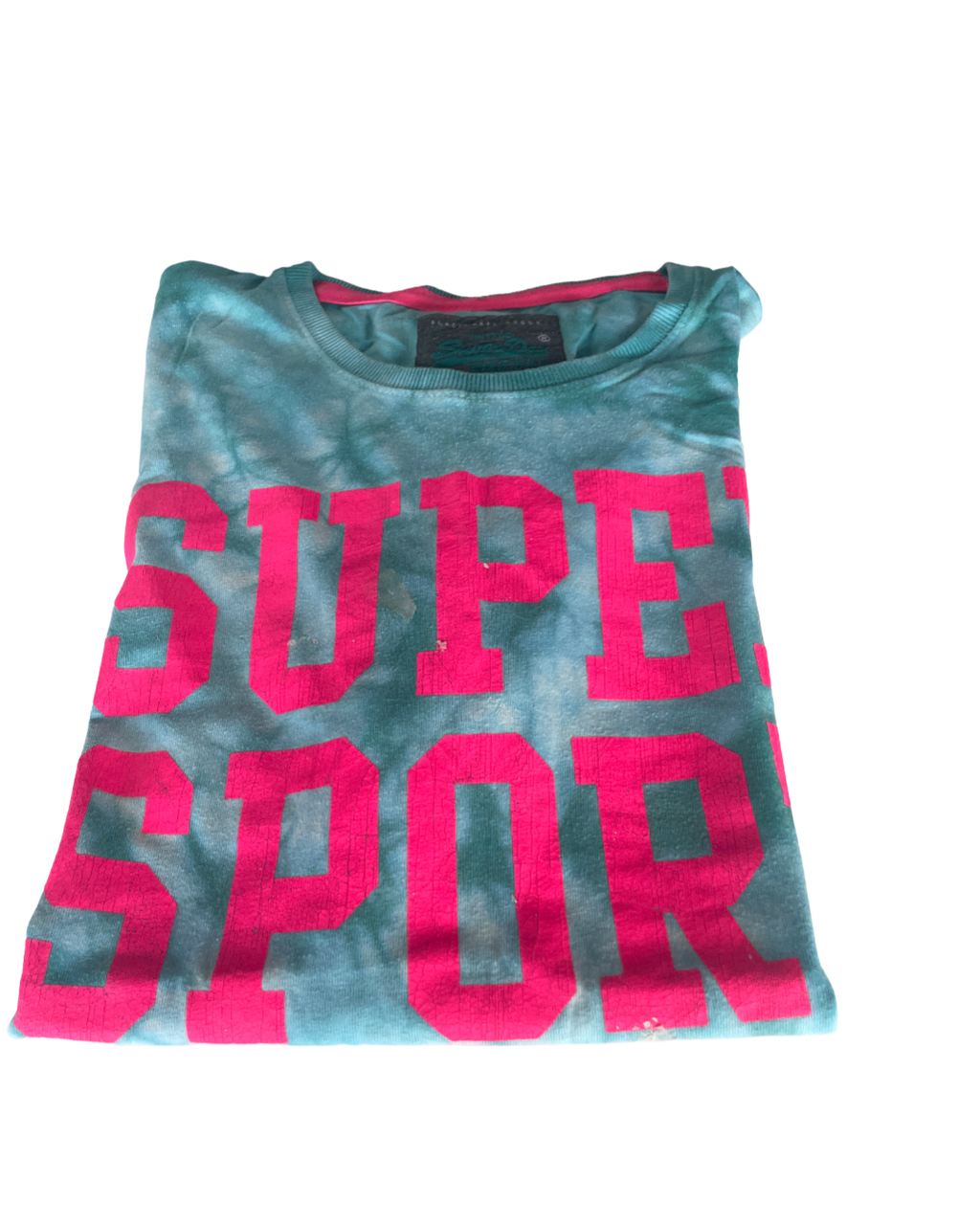 Vintage  Superdry Herren   green t Shirt in size xxl L 30 W 23 |SKU 5011